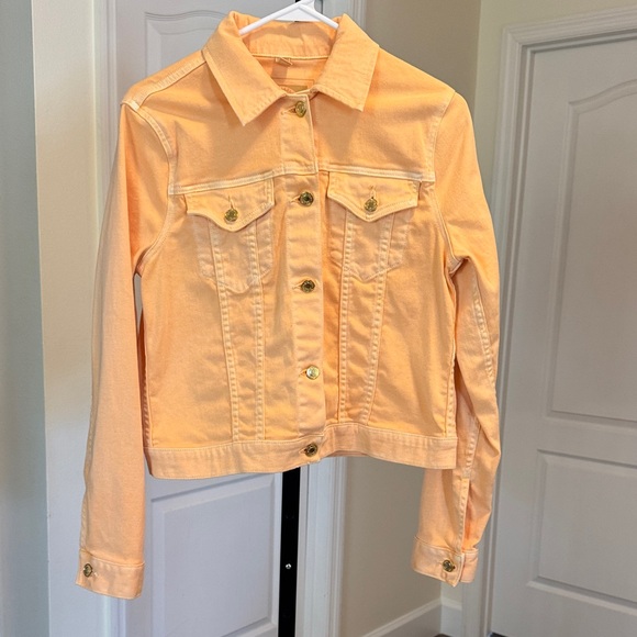 Michael Kors Jackets & Blazers - Michael Kors Peach Colored Denim Jacket - Size M